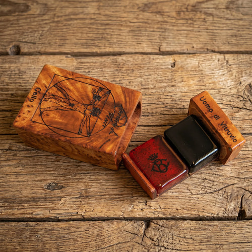 Colophane "VITRUVIO" pour Violon, Alto ou Violoncelle - Écrin Bois de Bruyère