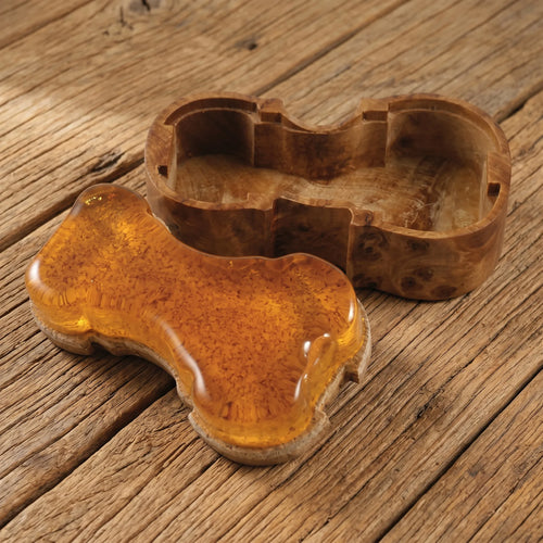 Colophane "MADE IN FRANCE" Modèle STRAD - Écrin en bois forme violon