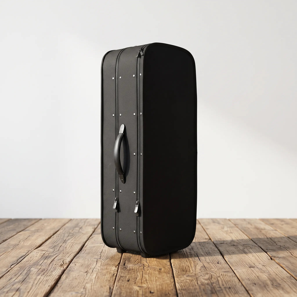 Etui pour 4 violons à roulettes noir et bleu 2007-4V