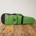 Étui violon 1/2 forme trapèze vert foncé et noir SEB-F12-VDB