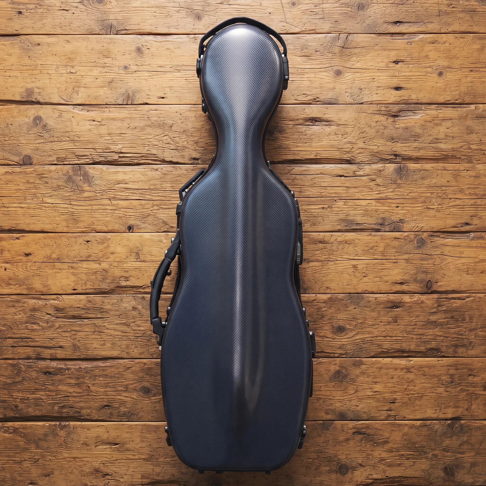 Étui violon 4/4 PC Composite forme "Petit Violoncelle" : effet tréssé