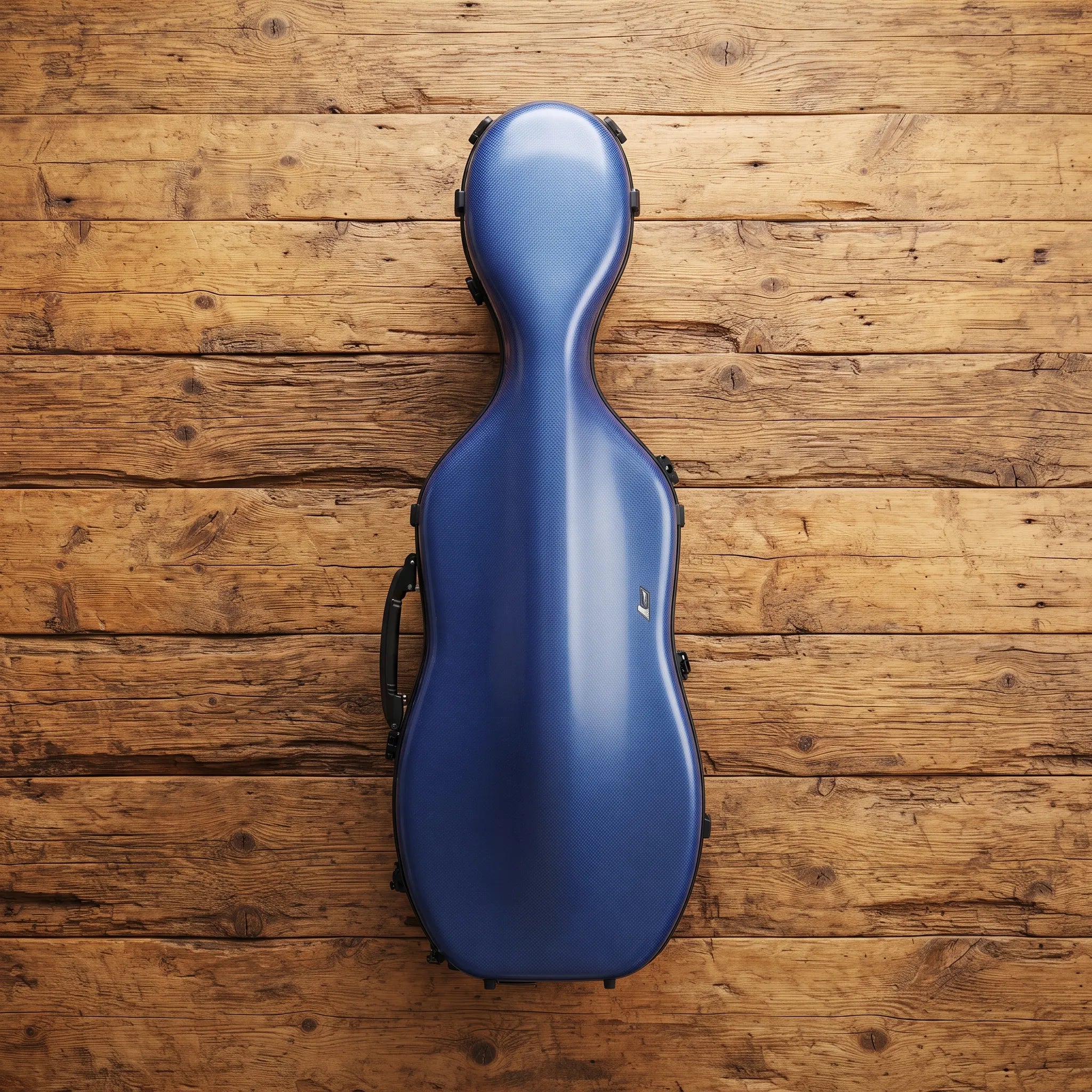 Étui violon 4/4 PC Composite forme "Petit Violoncelle" : effet tréssé