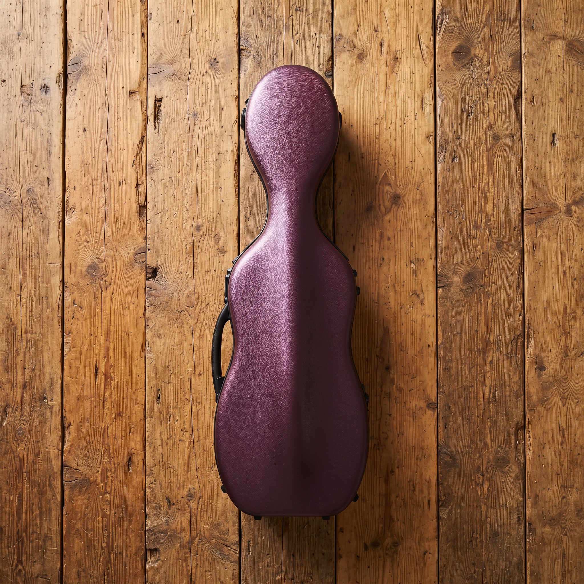 Étui violon 4/4 PC Composite forme "Petit Violoncelle" : effet Disco