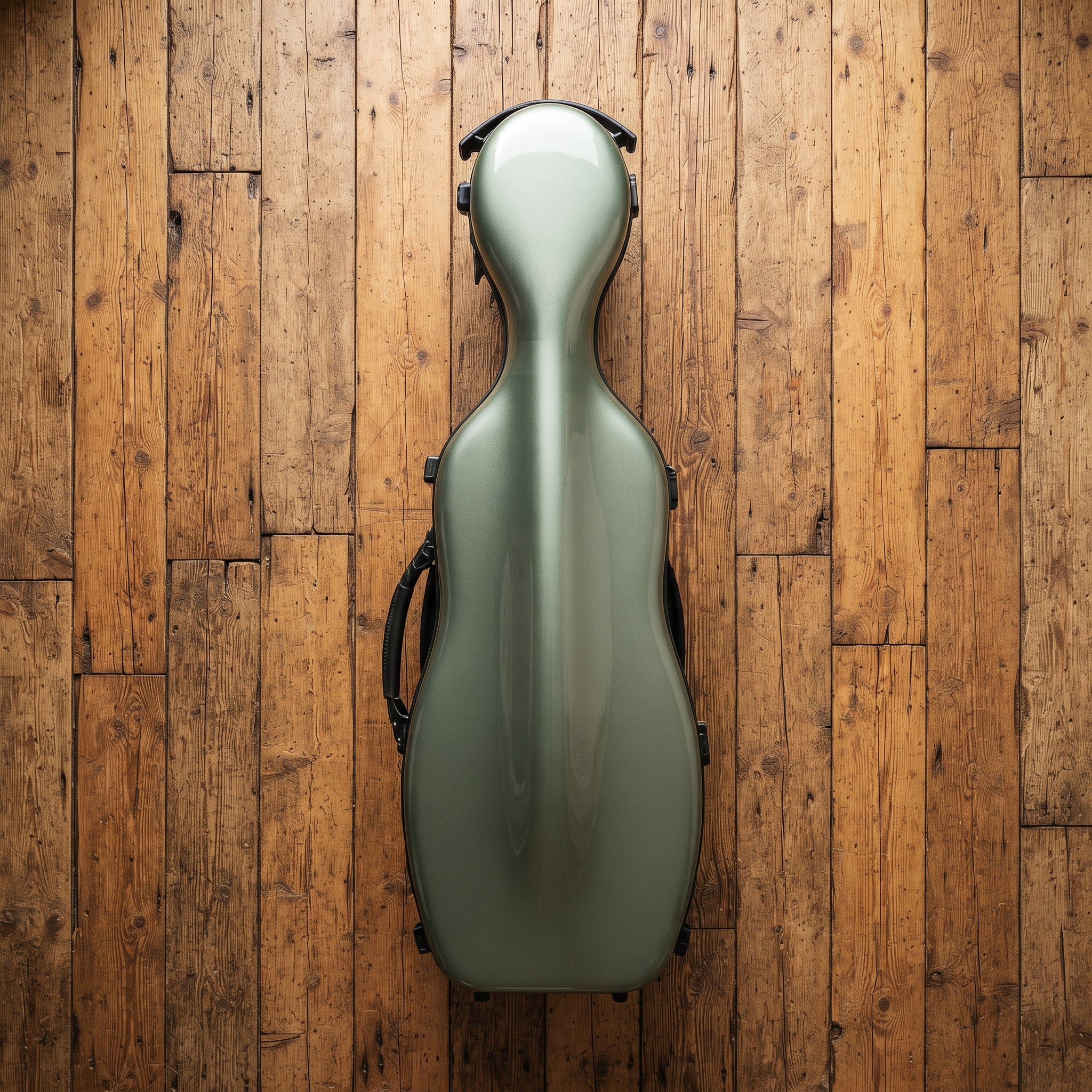 Étui violon 4/4 PC Composite forme "Petit Violoncelle" : effet tramé