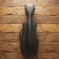 Étui violon 4/4 PC Composite forme "Petit Violoncelle" : effet alu brossé