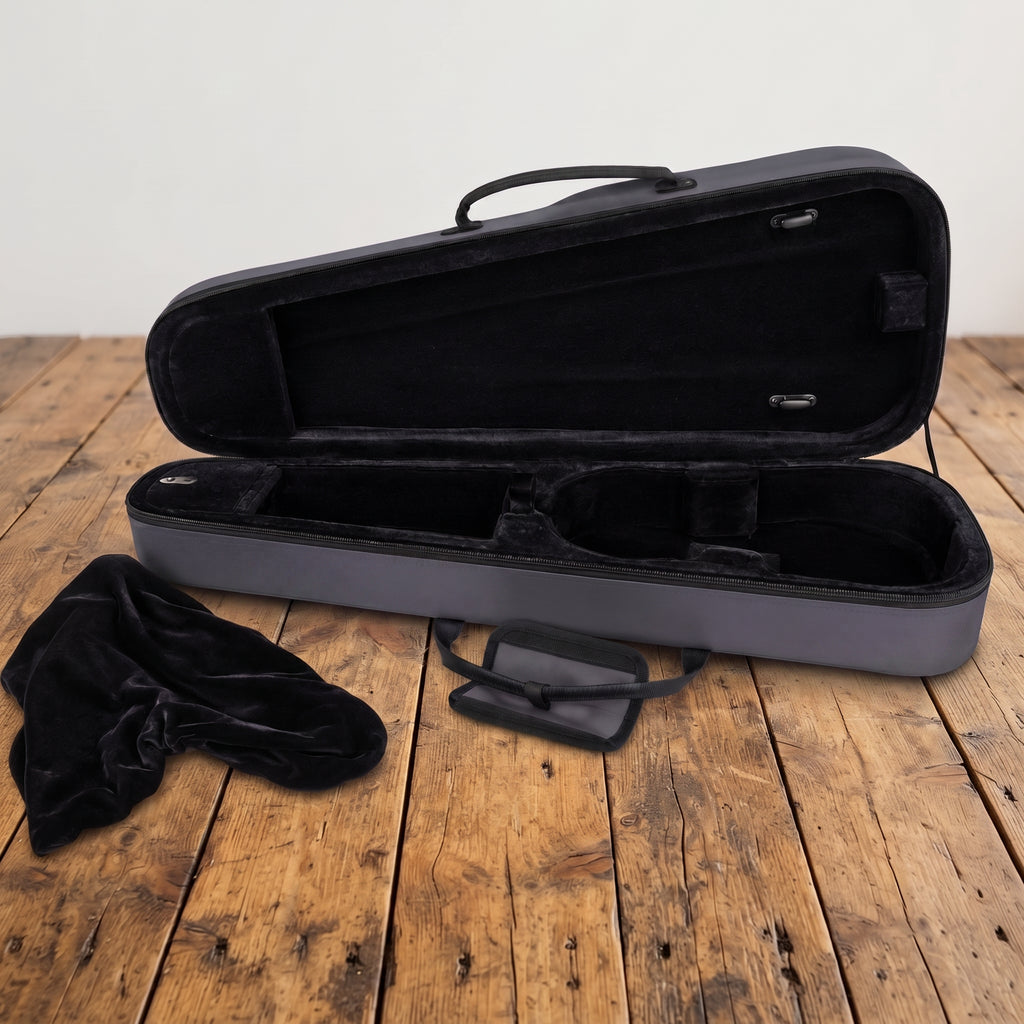 Étui violon 4/4 forme trapèze gris et noir SEB-F44-GN
