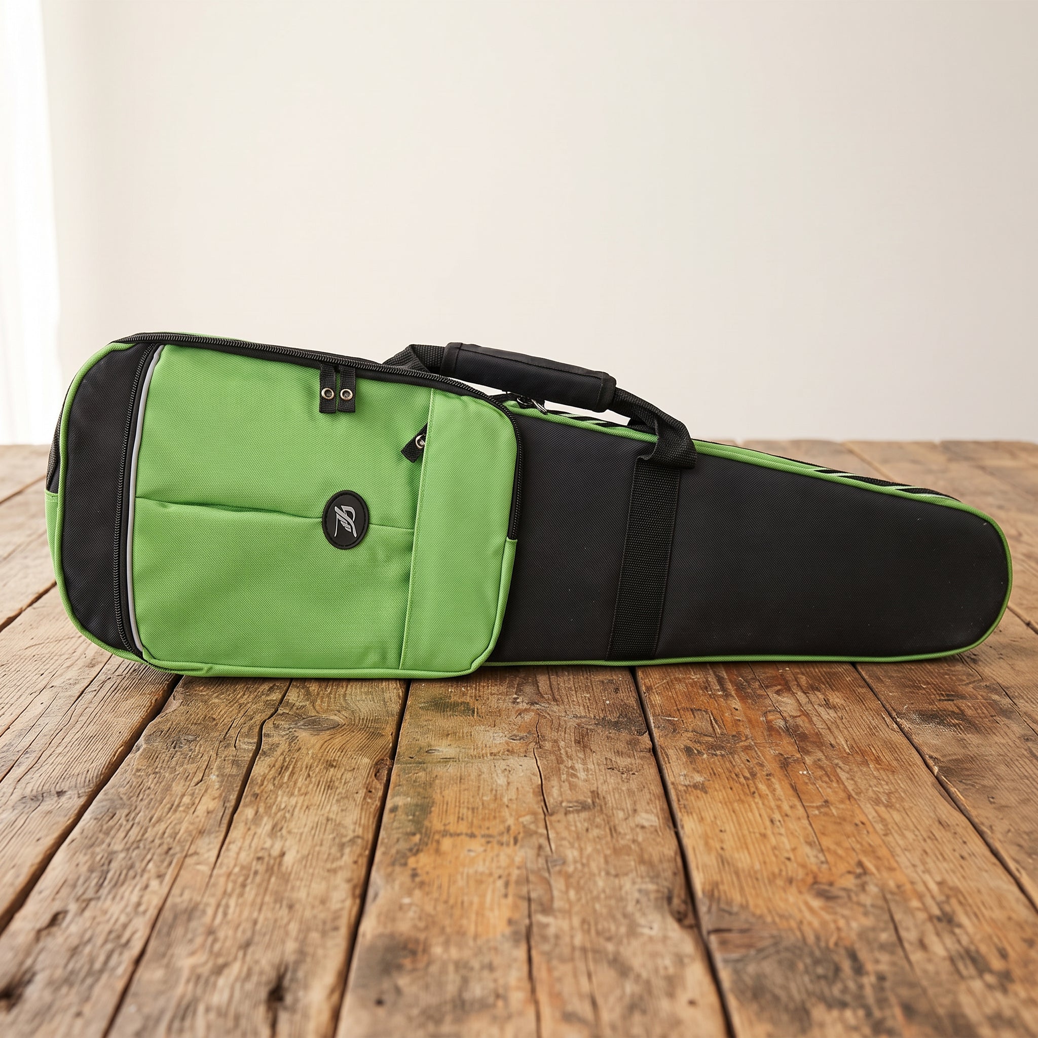 Étui violon 4/4 forme trapèze vert et noir SEB-F44-VBK