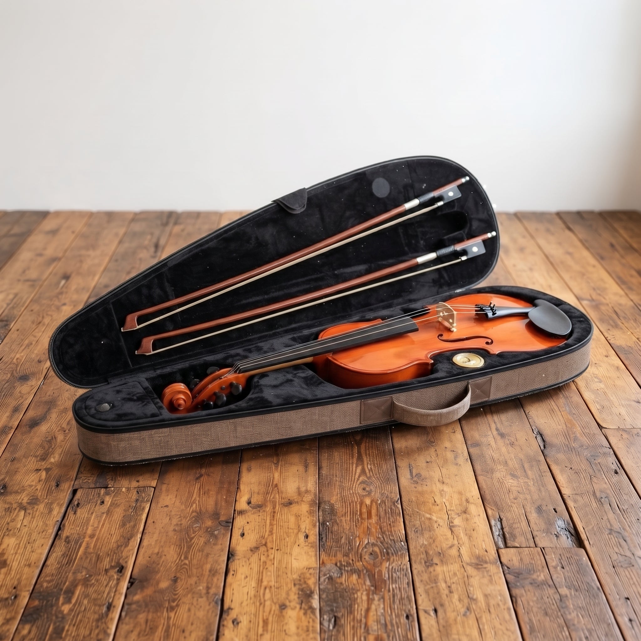 Étui Violon 4/4 STEFY LINE Aspect Cuir Brun STEFY V44HQ BR