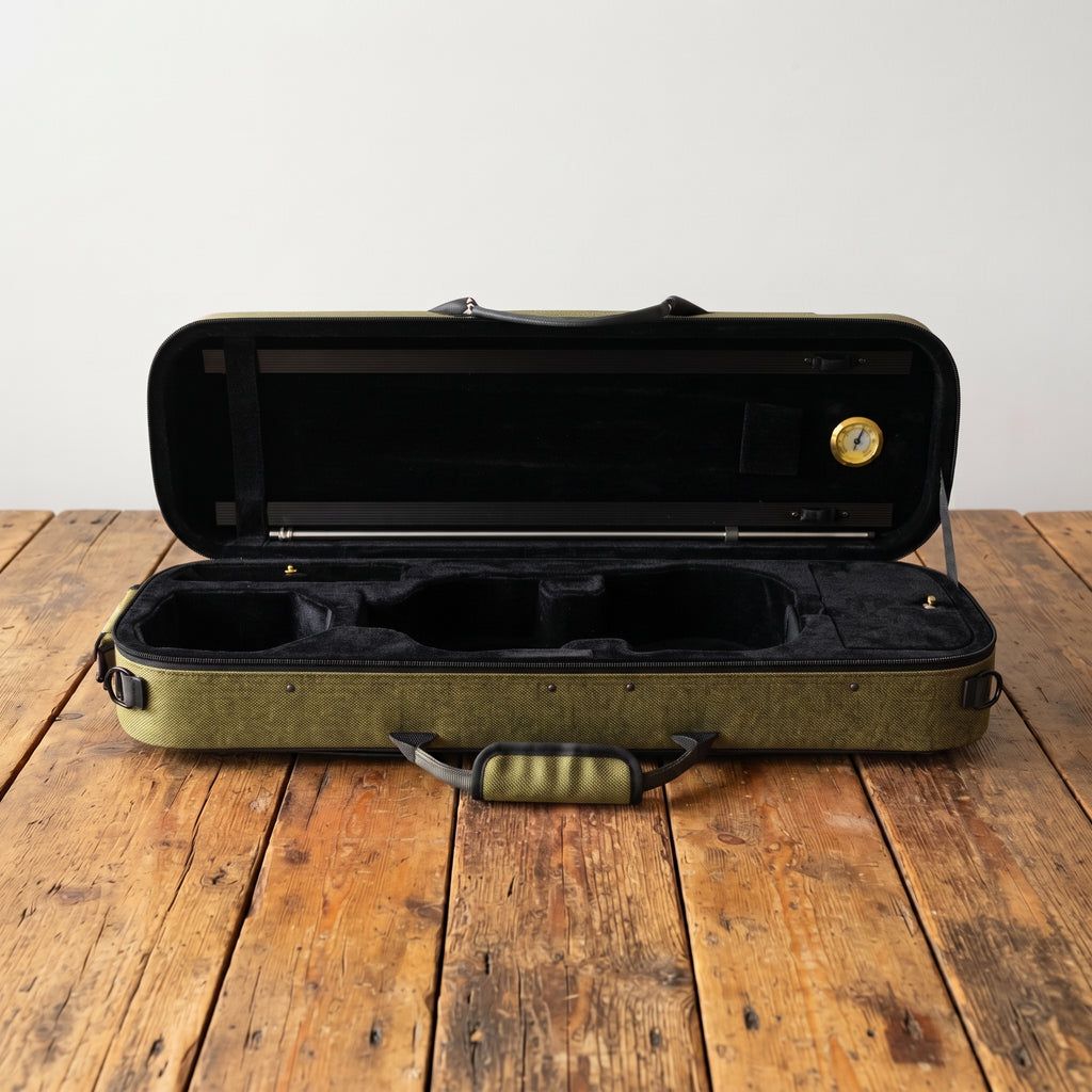 Étui violon rectangulaire 4/4 Haute Qualité Cordura Olive SEB-R44HQ-VBO