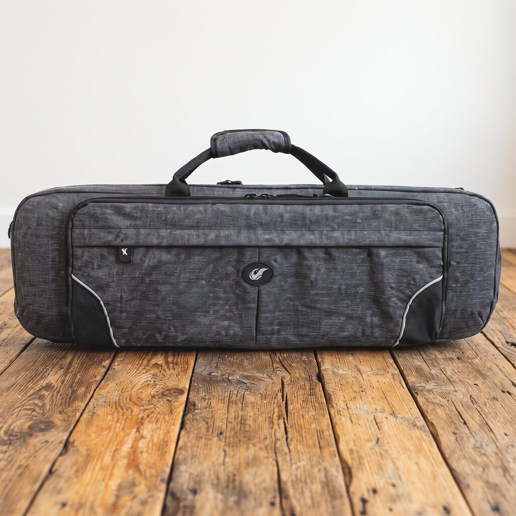 Étui violon rectangulaire 4/4 Haute Qualité Cordura Gris SEB-R44HQ-GN