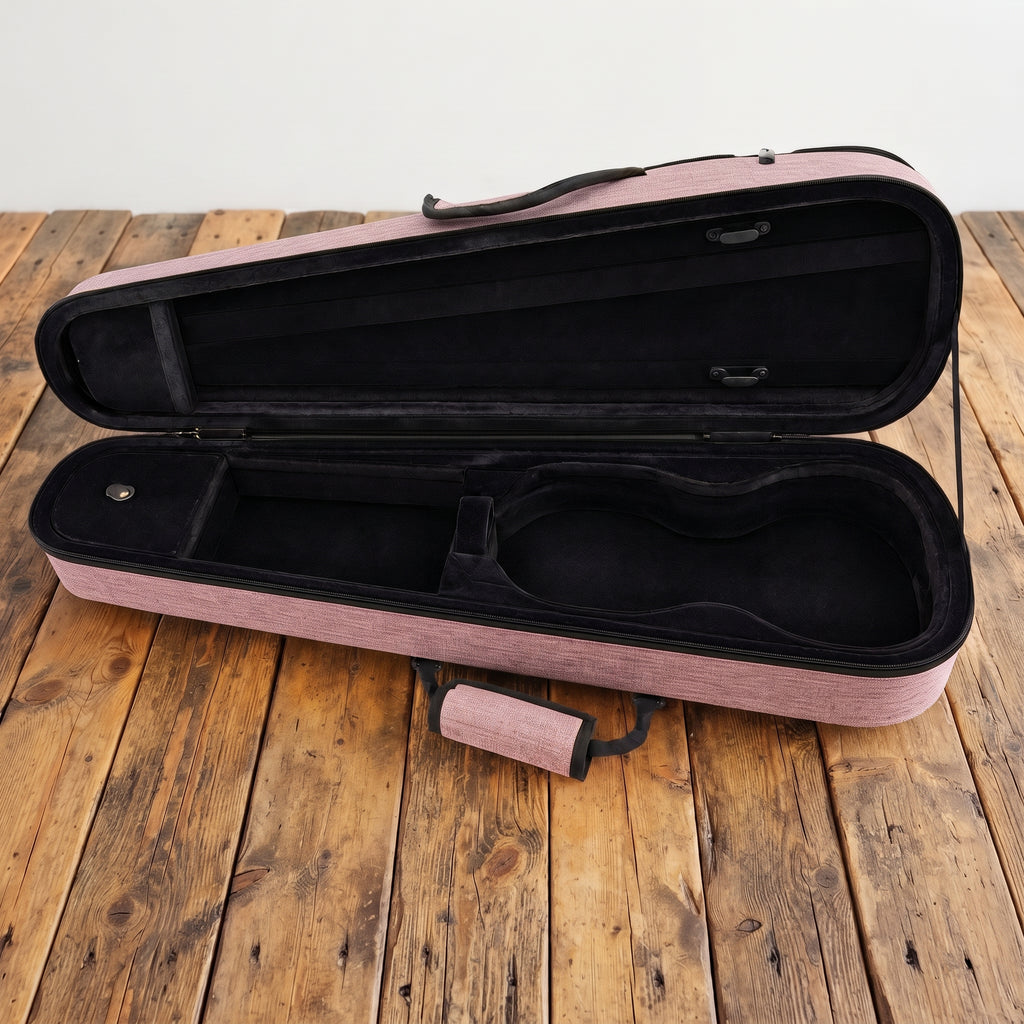 Étui violon trapèze 4/4 S Jean Rouge et Noir - SEB-F44SN-RN