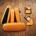 Housse de pluie PEDI pour étui violon 1/2-1/4 forme trapèze Orange RC-VN12T-PEDI