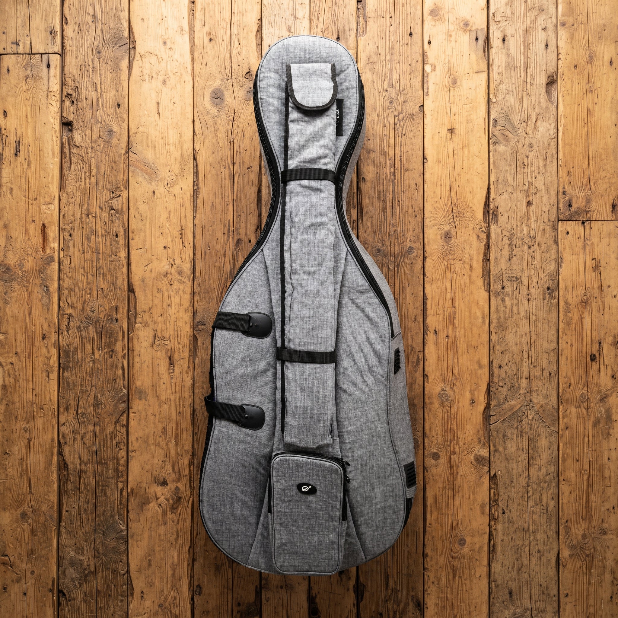 HOUSSE violoncelle 3/4 S rembourrée 20mm Jean gris/noir SEB-C34SN-GN