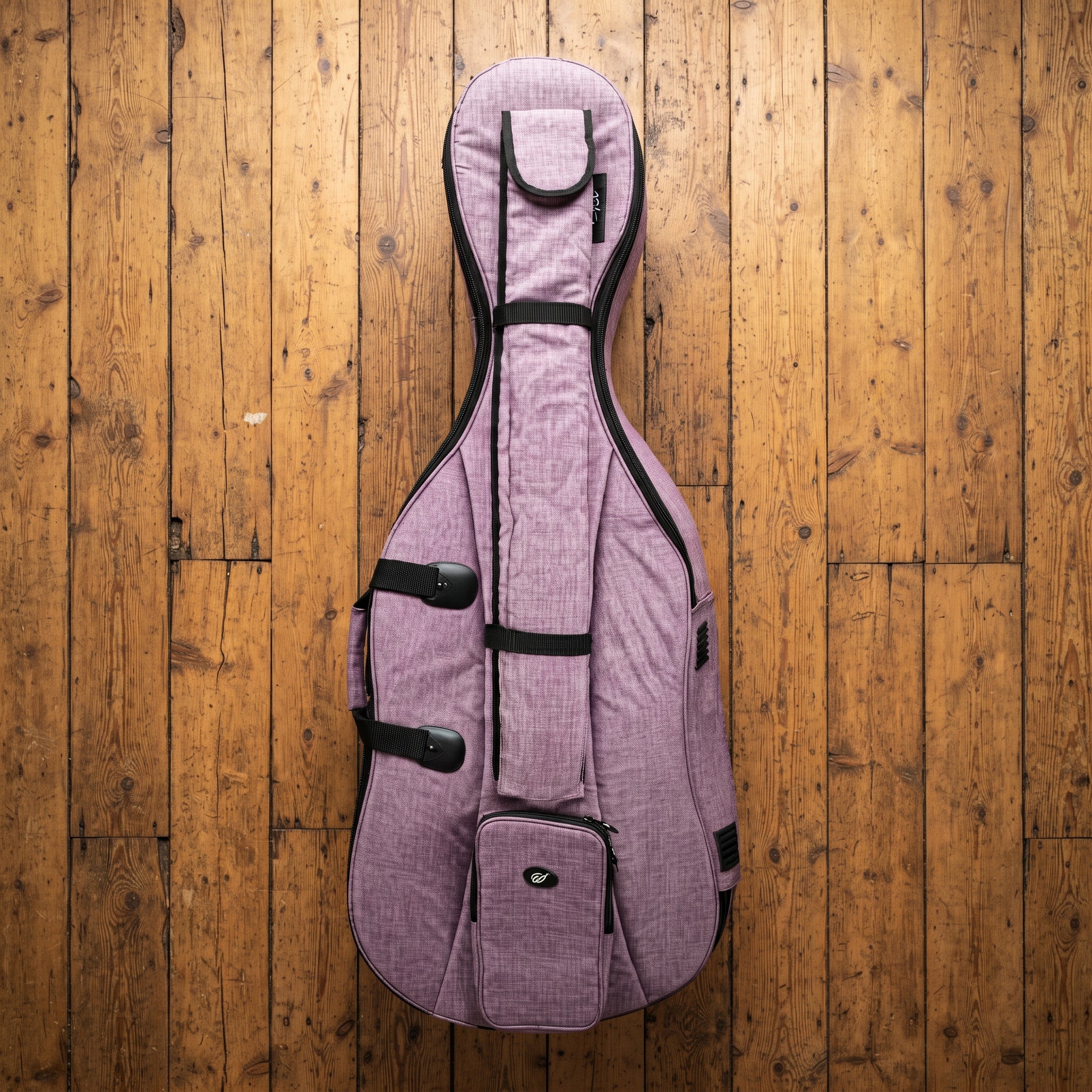 HOUSSE violoncelle 4/4 S rembourrée 20mm Jean violet/noir SEB-C44SN-PB