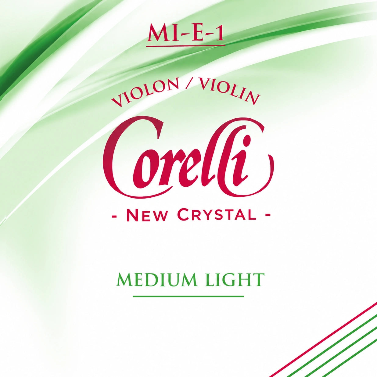 Corde Mi Violon Corelli New Crystal 701ML Médium Light à Boucle