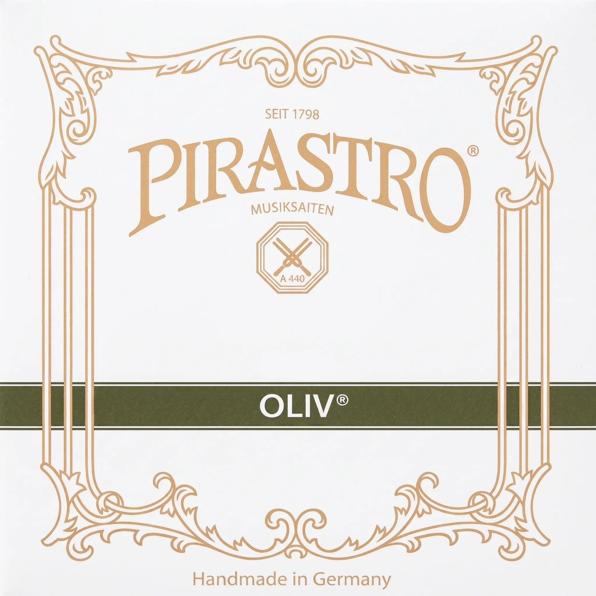 Corde de Mi Violon 4/4 Pirastro Oliv Goldstahl - Tension Faible, Boucle (93AW)