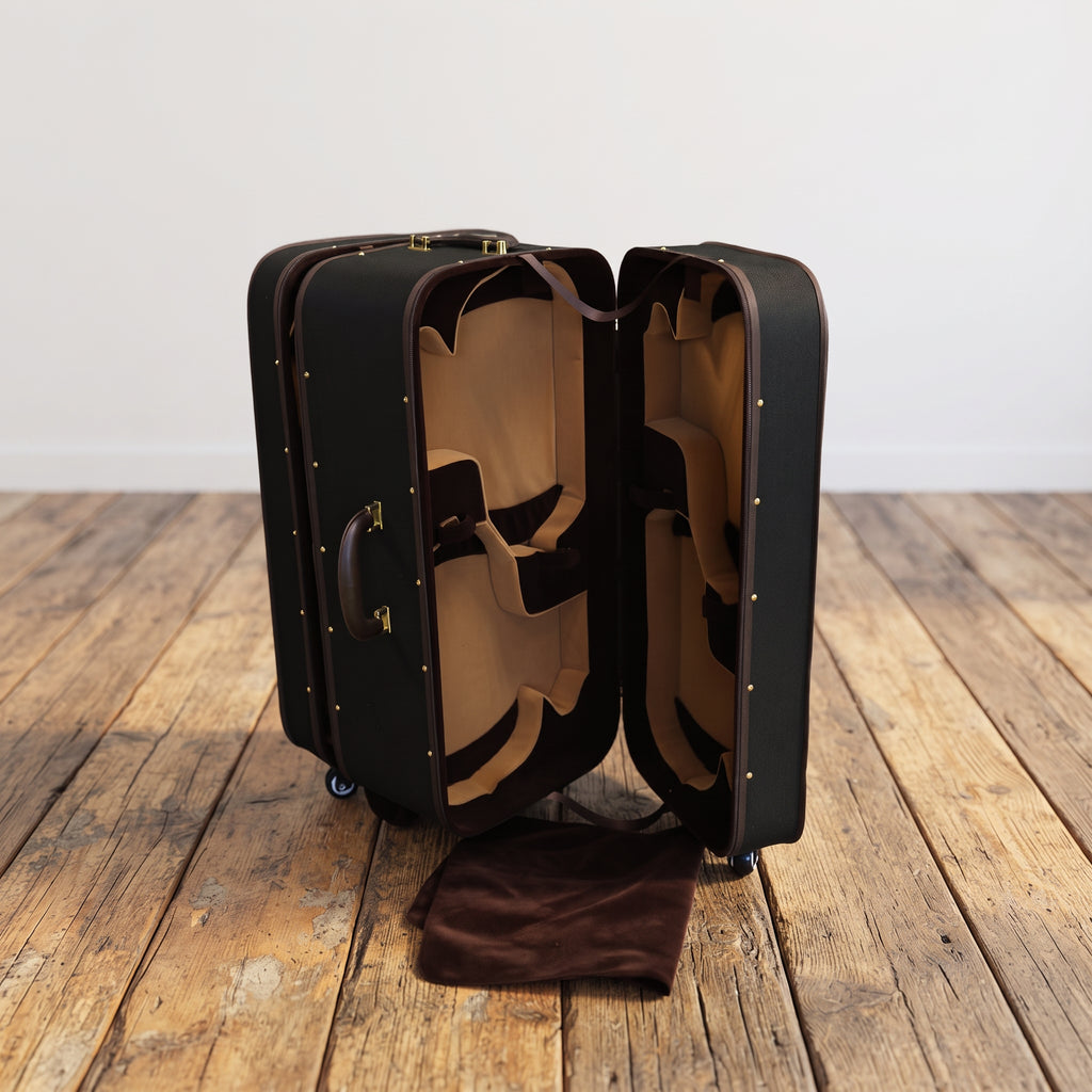 Valise pour 8 violons à roulettes avec poignée télescopique 2007-8V
