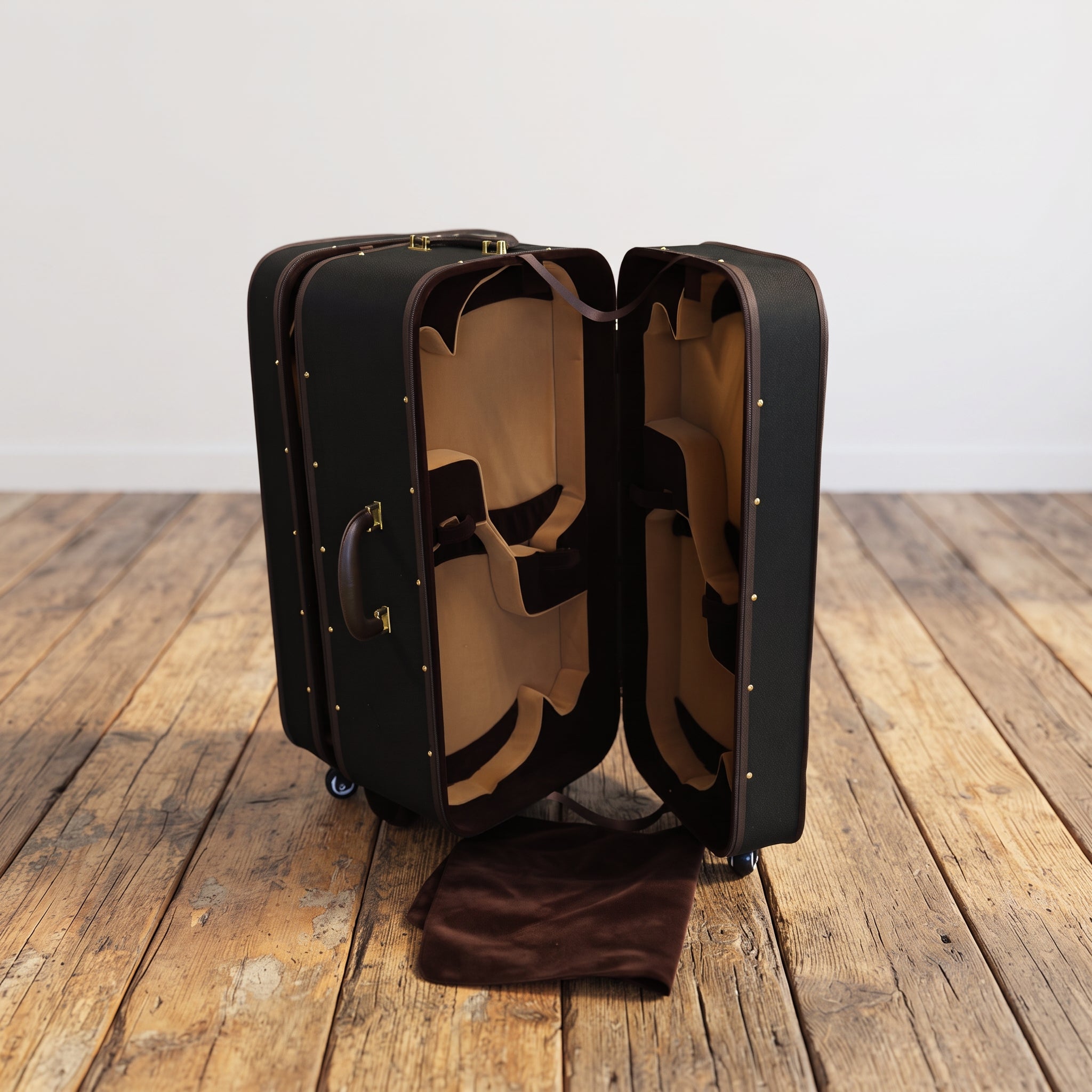Valise pour 8 violons à roulettes avec poignée télescopique 2007-8V